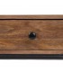 MESITA NATURAL-NEGRO MADERA DE MANGO 50 X 30 X 43,50 CM