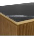 MESA CENTRO MARRÓN-NEGRO MÁRMOL/MADERA 120 X 80 X 42 CM