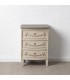 MESITA BEIGE-GRIS DM-MADERA DORMITORIO 55 X 45 X 76 CM