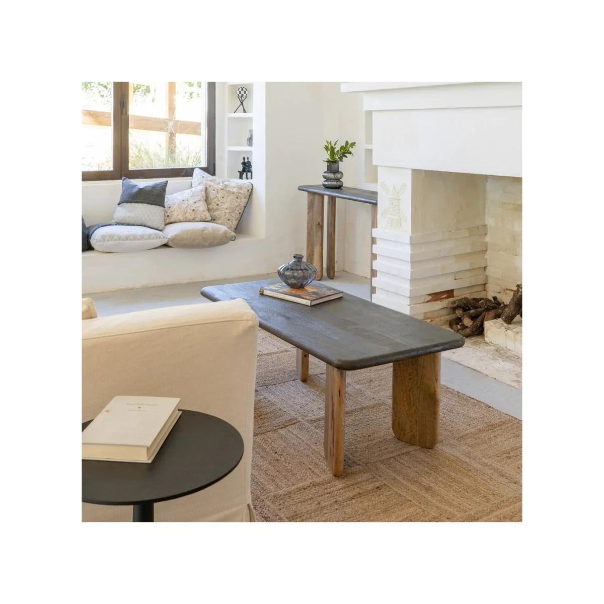 MESA CENTRO NATURAL-MARRÓN 120 X 60 X 45 CM