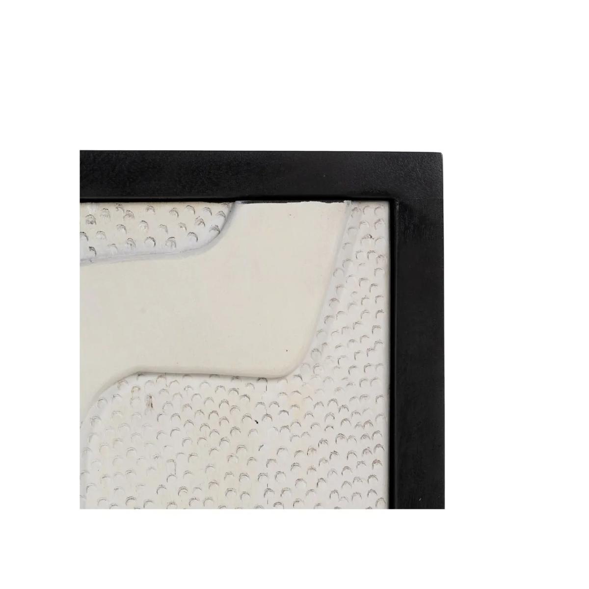 MUEBLE RECIBIDOR BLANCO-NEGRO 102 X 41 X 93 CM