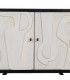 MUEBLE RECIBIDOR BLANCO-NEGRO 102 X 41 X 93 CM