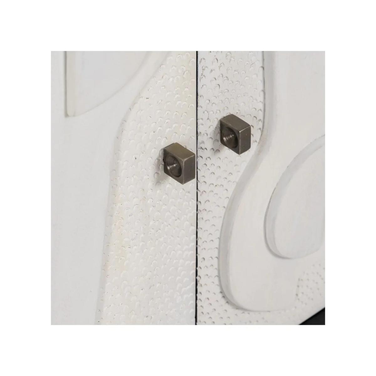 MUEBLE RECIBIDOR BLANCO-NEGRO 102 X 41 X 93 CM