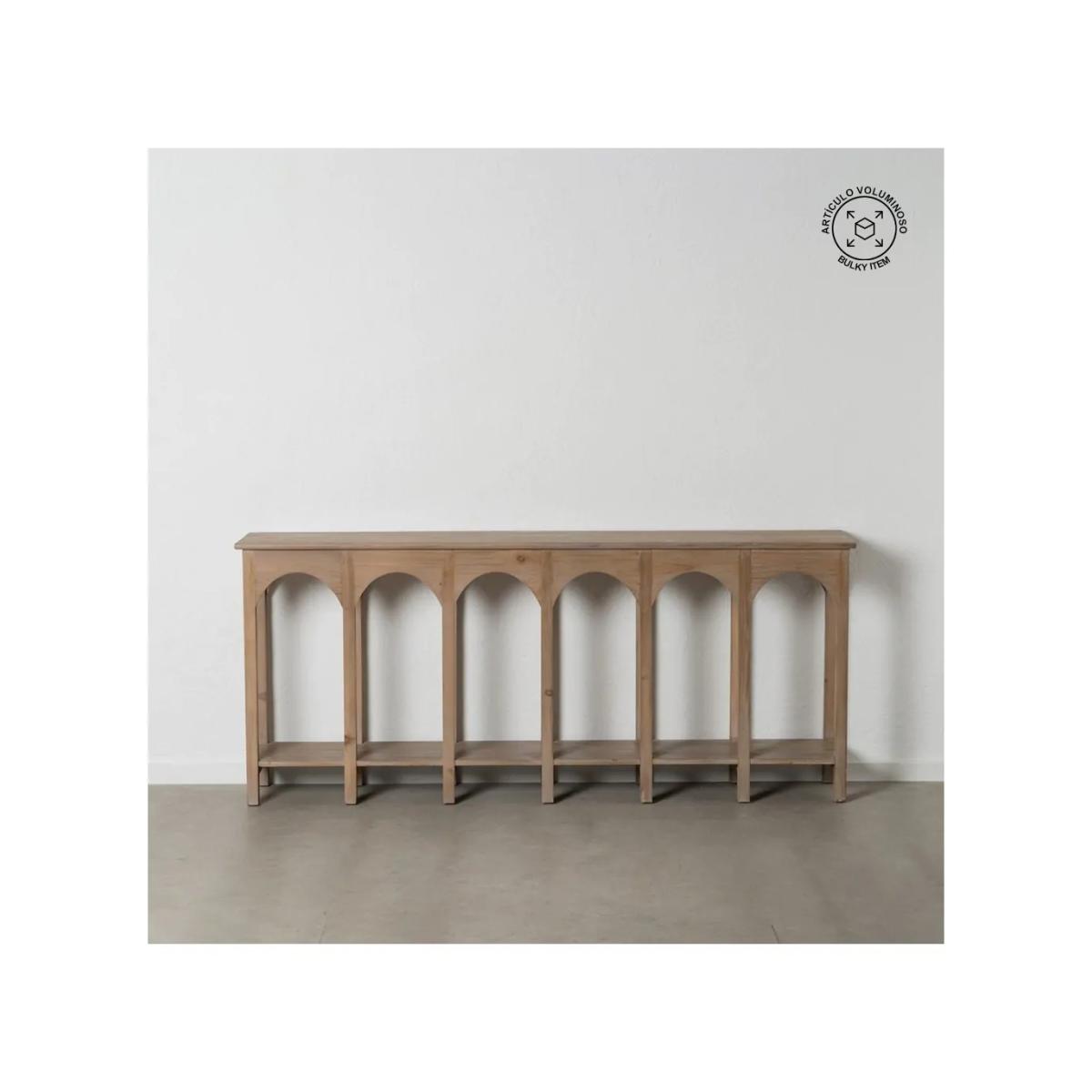 CONSOLA NATURAL MADERA DE PINO ENTRADA 210 X 38 X 90 CM