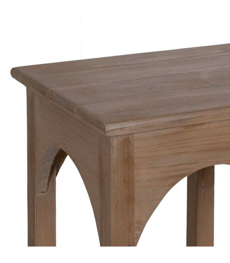 CONSOLA NATURAL MADERA DE PINO ENTRADA 210 X 38 X 90 CM