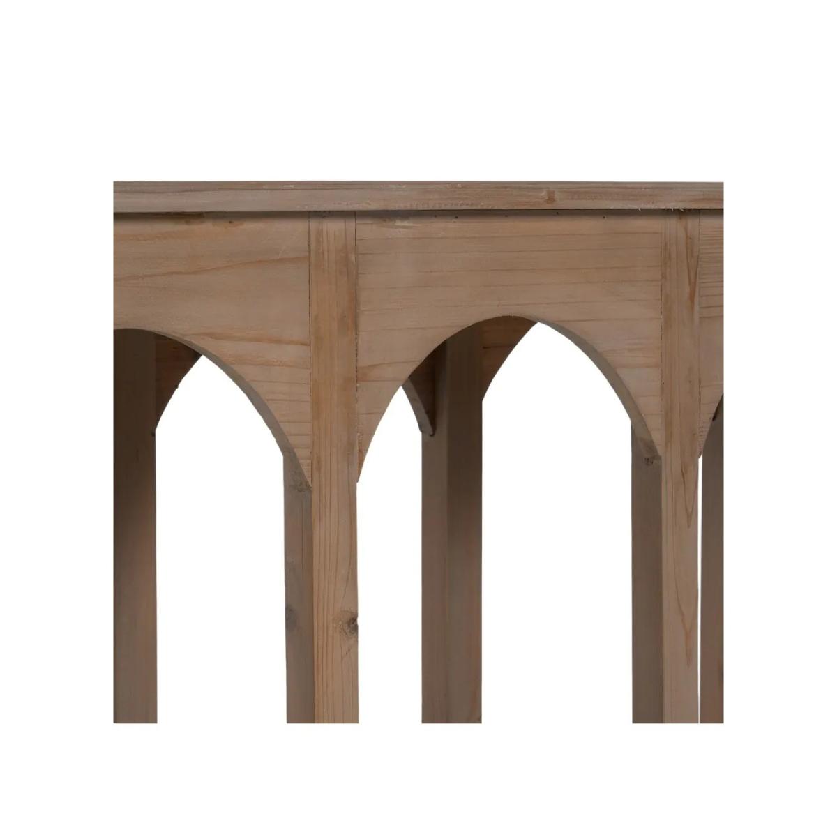 CONSOLA NATURAL MADERA DE PINO ENTRADA 210 X 38 X 90 CM