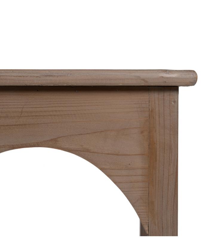 CONSOLA NATURAL MADERA DE PINO ENTRADA 210 X 38 X 90 CM