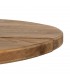 MESA CENTRO NATURAL-NEGRO MADERA-HIERRO 90 X 90 X 35 CM