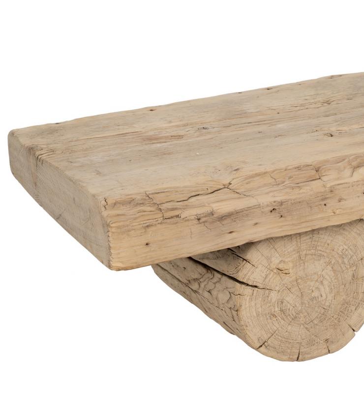 MESA CENTRO NATURAL MADERA DE OLMO SALÓN 180 X 38 X 32 CM