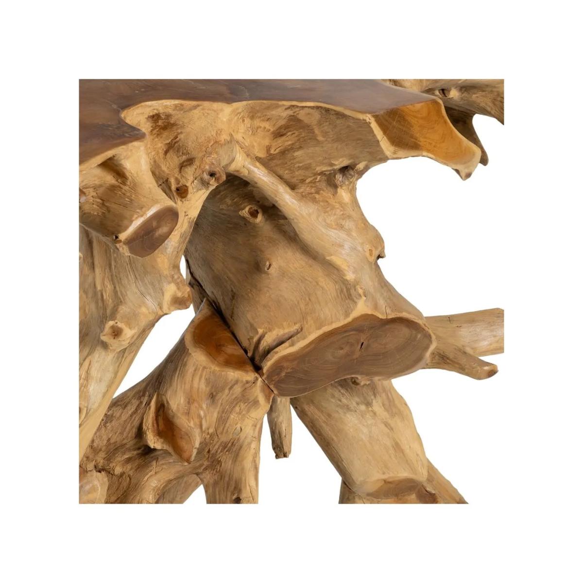 CONSOLA NATURAL MADERA DE TECA ENTRADA 80 X 40 X 80 CM