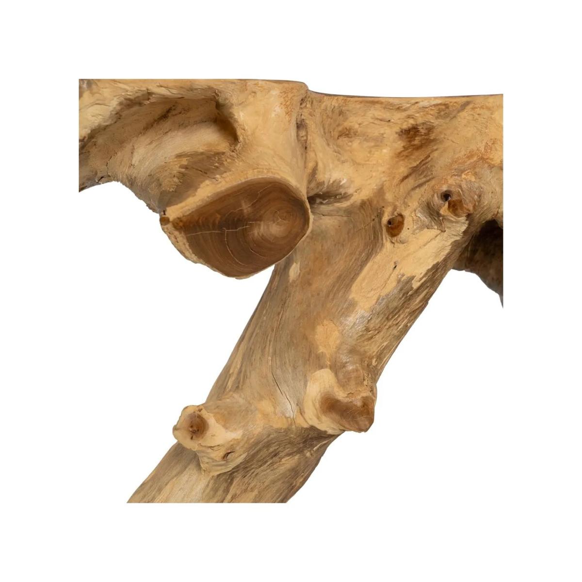 CONSOLA NATURAL MADERA DE TECA ENTRADA 80 X 40 X 80 CM