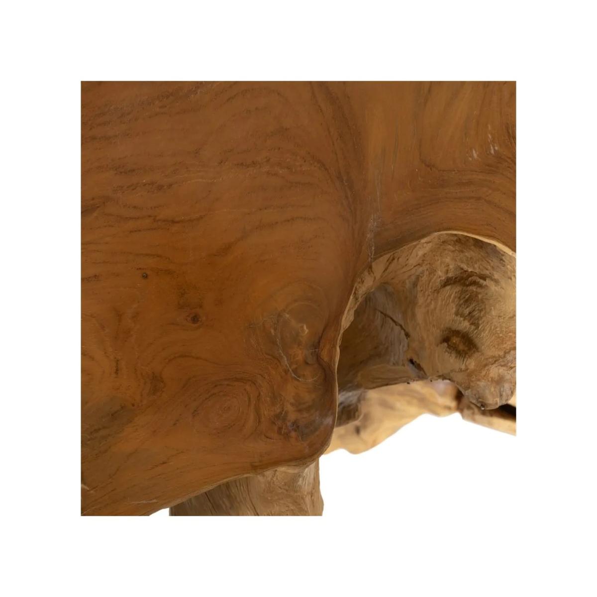 CONSOLA NATURAL MADERA DE TECA ENTRADA 80 X 40 X 80 CM