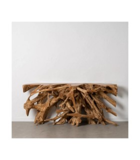 CONSOLA NATURAL MADERA DE TECA ENTRADA 180 X 40 X 80 CM