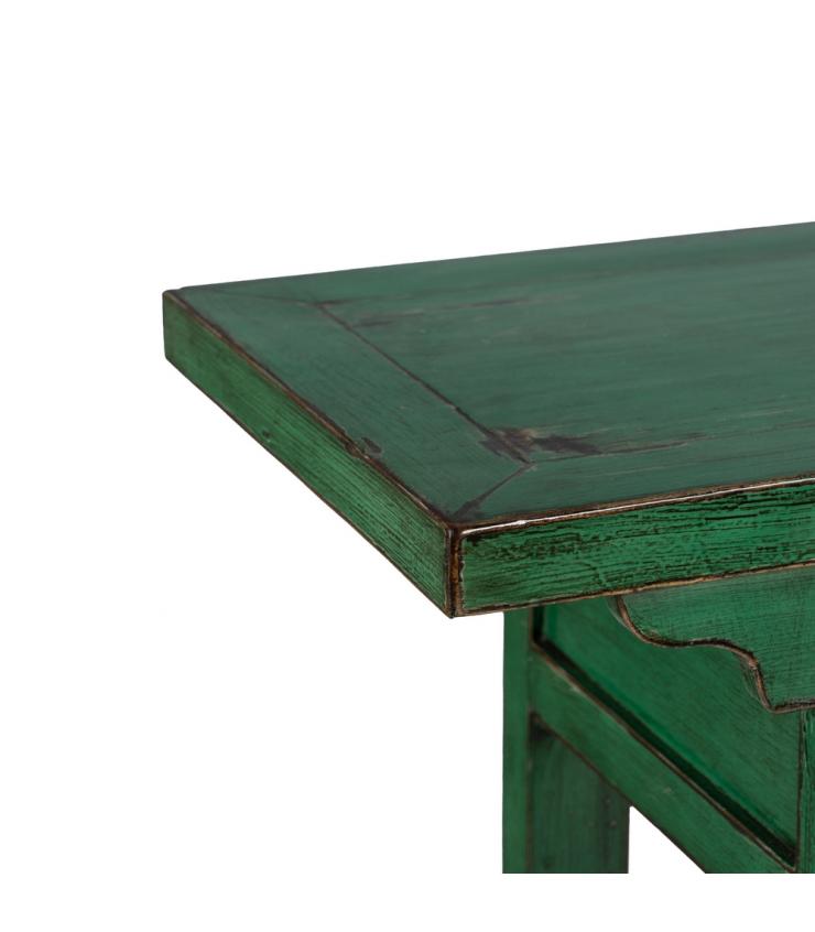 CONSOLA VERDE MADERA-MDF 178 X 38 X 85 CM