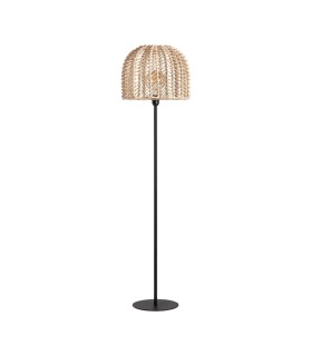 LÁMPARA DE PIE PLISSÉ RATTAN