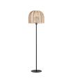Floor Lamp Plissé Rattan