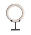Figura decorativa de mármol blanco roto 53 cm