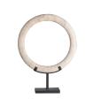 Figura decorativa de mármol blanco roto 43 cm