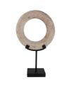 Off-white marble decorative figure