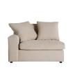 Sofá modular Klerken de poliéster crema 110 x 105 x 78 cm