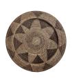 Brown rattan decorative plate