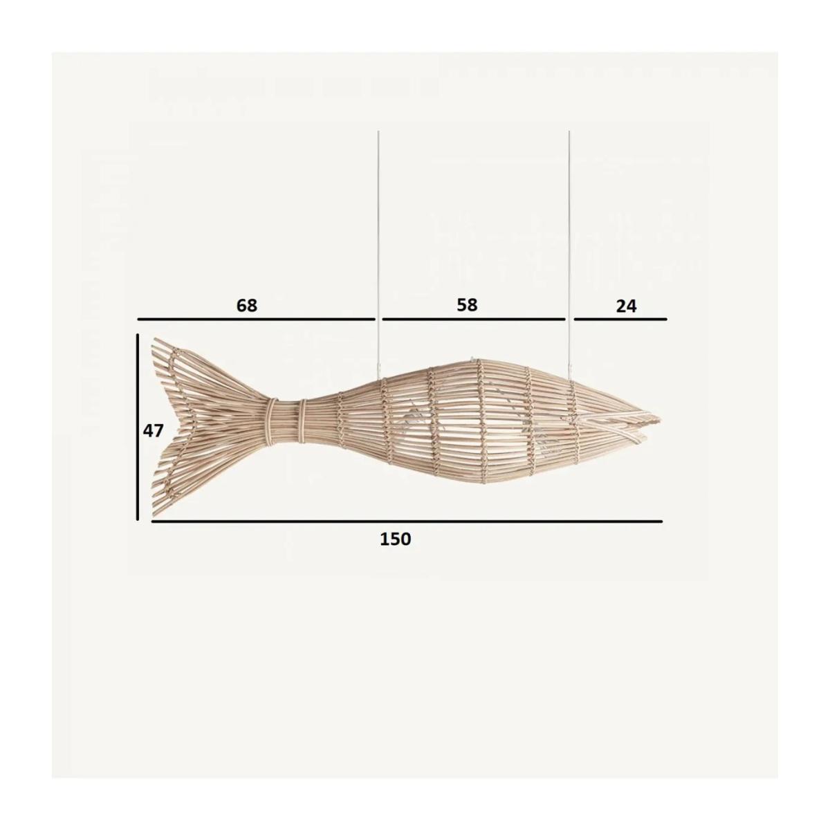 LÁMPARA DE COLGAR PEZ