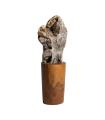 Figura decorativa de cristal tonos oscuros 55 cm