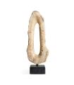Figura decorativa de onix crema 75 cm