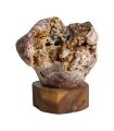 Brown-toned glass decorative figure