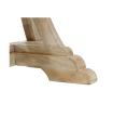 MESA COMEDOR NATURAL MADERA DE MANGO 85 X 85 X 76 CM