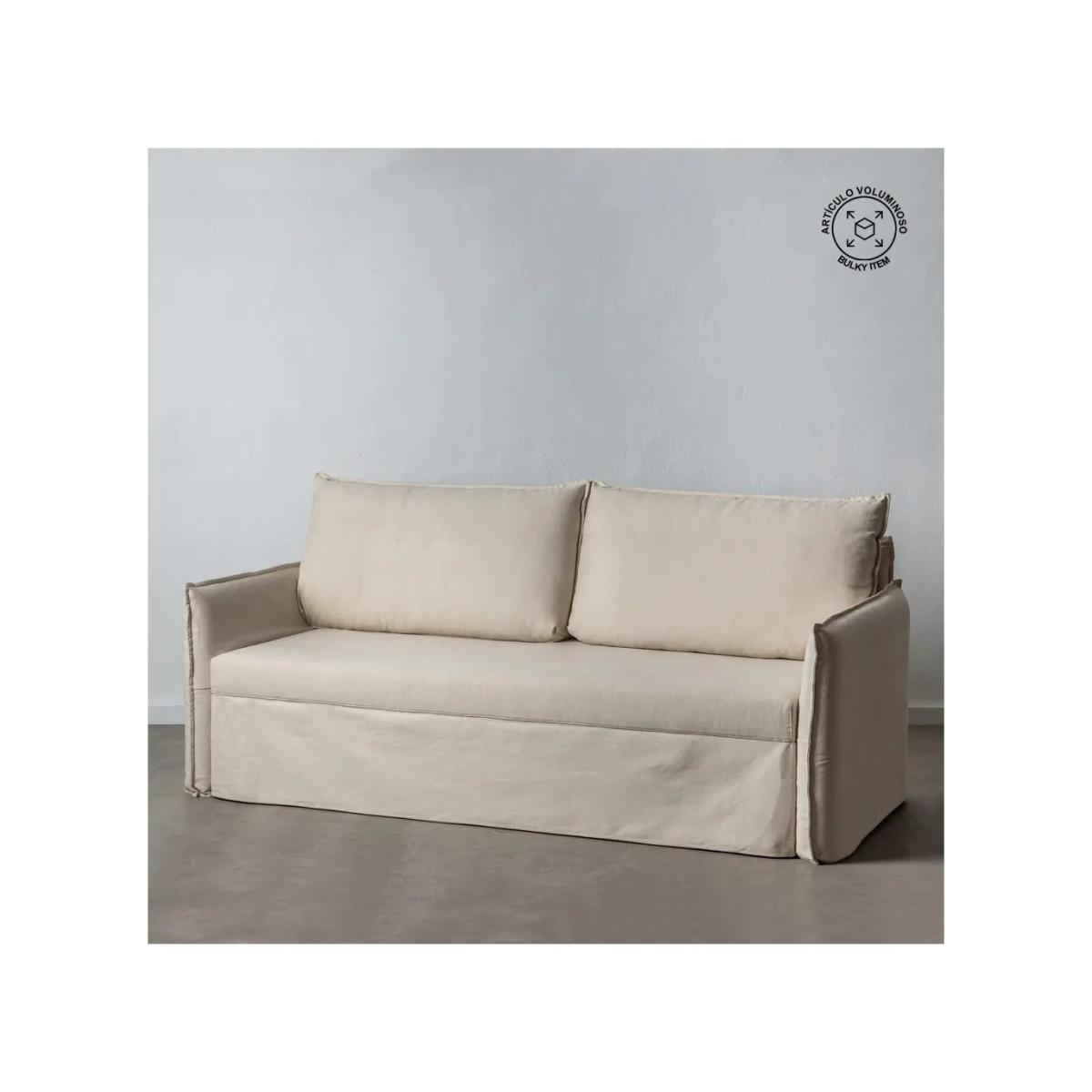 SOFÁ-CAMA NIDO BEIGE TEJIDO SALÓN 215 X 100 X 97 CM
