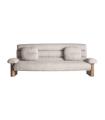 Sofá jacquard de madera roble marrón 85,6 cm