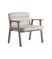 Silla jacquard de madera roble marrón claro 74 cm