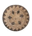 Brown rattan decorative plate