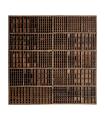 Panel decorativo Kashere de madera recuperada marrón 163 cm
