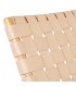 BUTACA BEIGE MADERA TECA-PIEL 74 X 78 X 75 CM