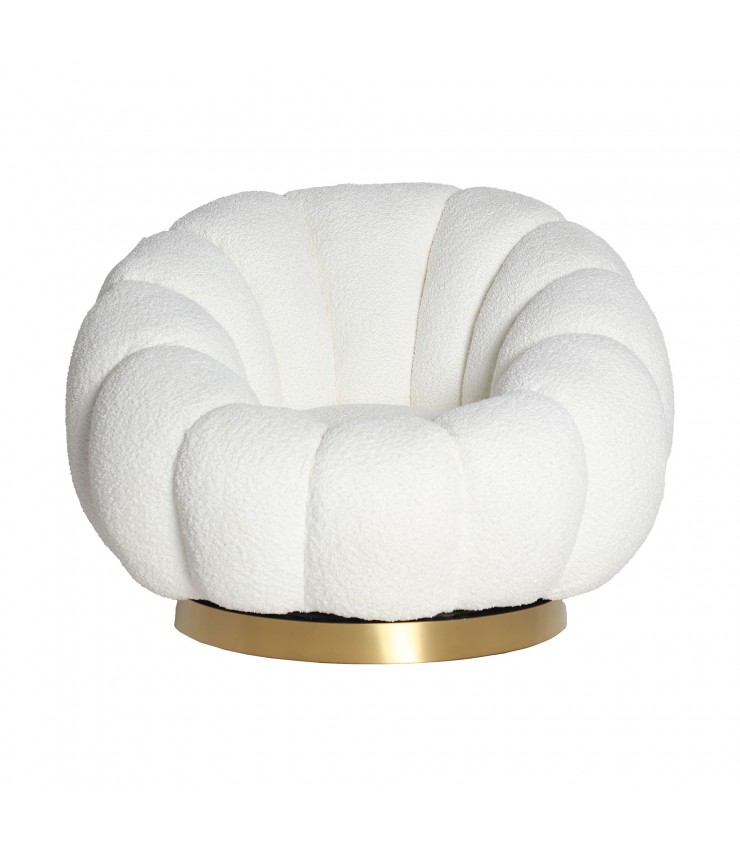 SILLÓN GIRATORIO BOUCLÉ CREST