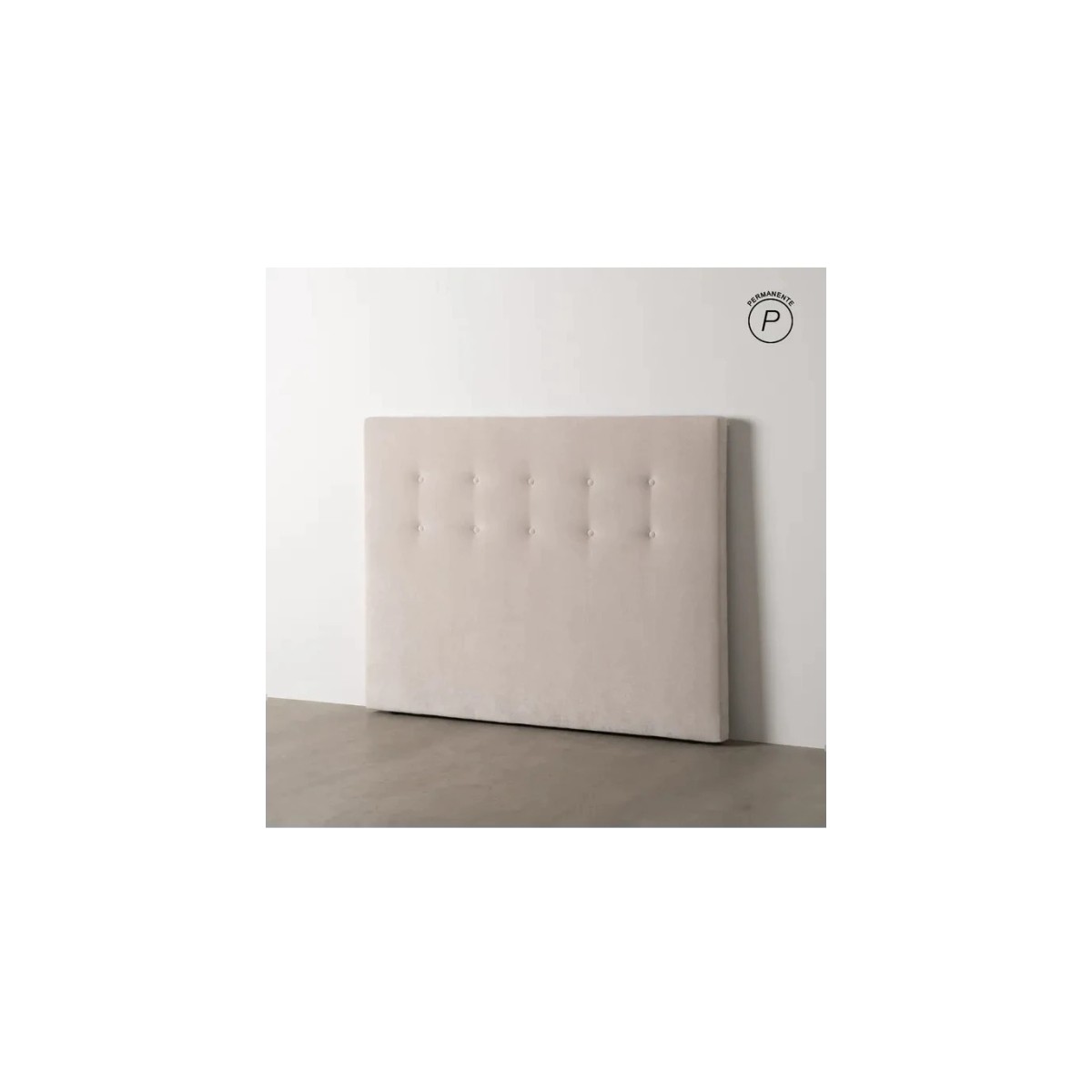 CABECERO CREMA TEJIDO DORMITORIO 165 X 8 X 125 CM