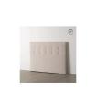 Cream fabric bedroom headboard 165 x 8 x 125 cm