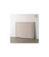 Cream fabric bedroom headboard 165 x 7 x 125 cm
