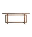 Consola de madera de olmo marrón 75 cm