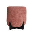 Reposapiés de poliéster rosa 48 cm