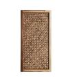 Panel decorativo de fibra natural marrón 50 x 2,5 x 100 cm