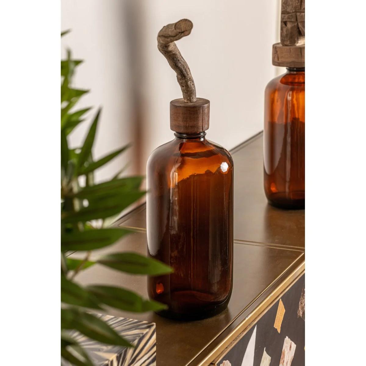 BOTELLA DECORATIVA TRONCO