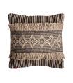 Light brown jute cushion