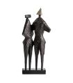 Black resin decorative figure
