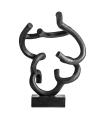 Black resin decorative figure