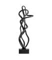 Black resin decorative figure