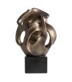 Figura decorativa de resina negro 40 cm