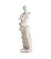 Figura decorativa de resina blanco roto 43 cm